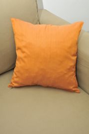 Coussin 40x40 organza orange