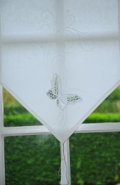 Brise-bise 45x80 blanc papillon
