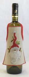 Tablier bouteille brodé 22x15